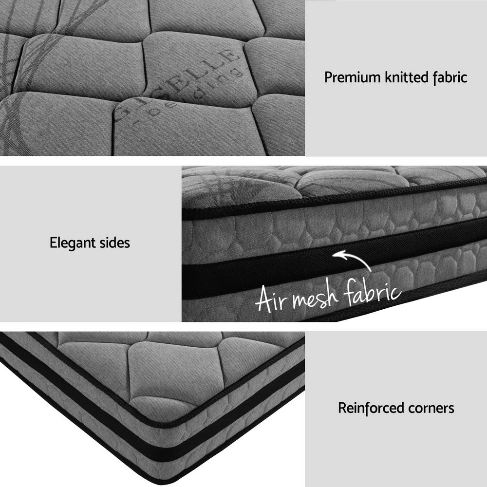 Artiss Metal Bed Frame Double Size Beds Platform with Mattress