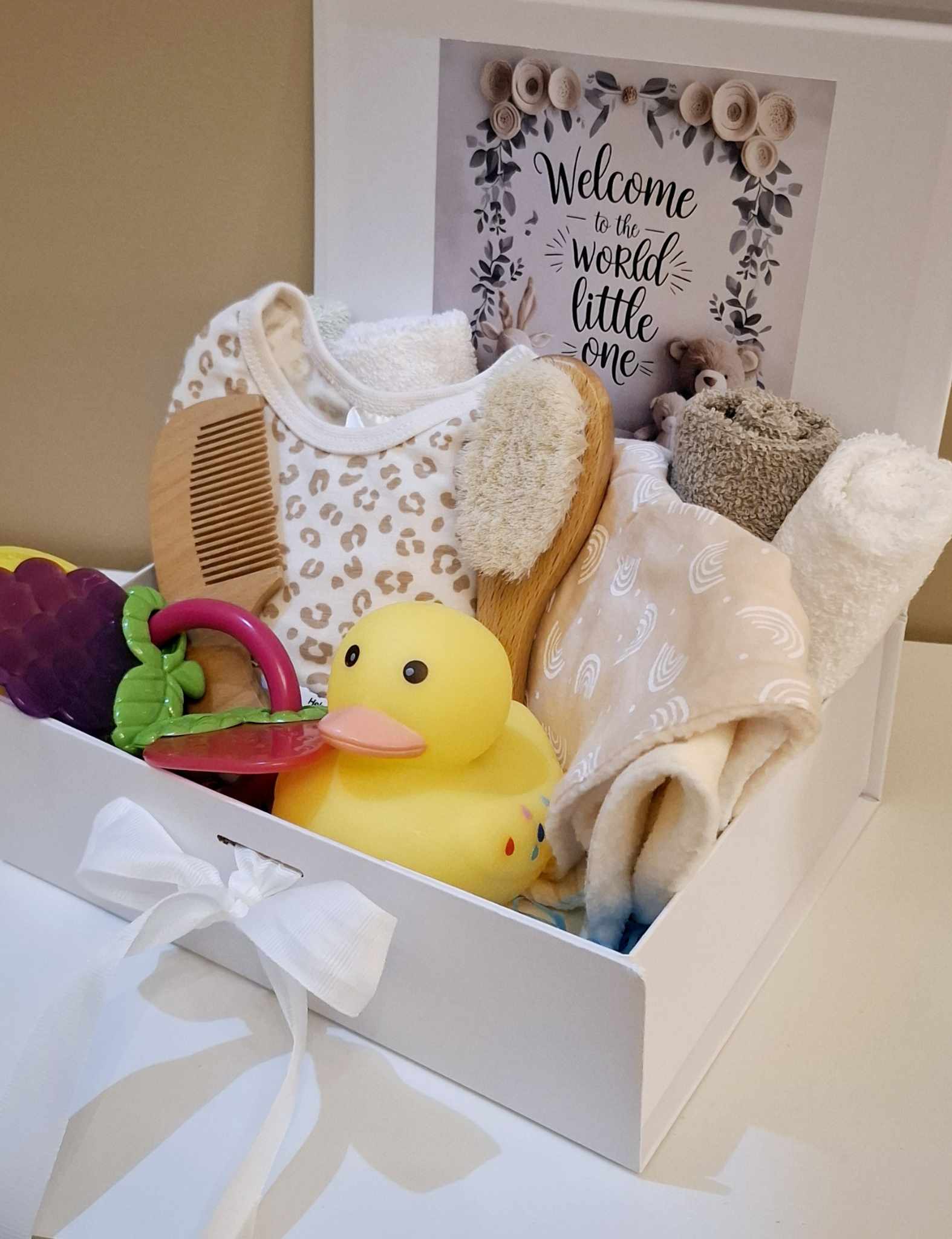 Welcome to the World Baby Girl- Gift Box - Aussie Summer Designs