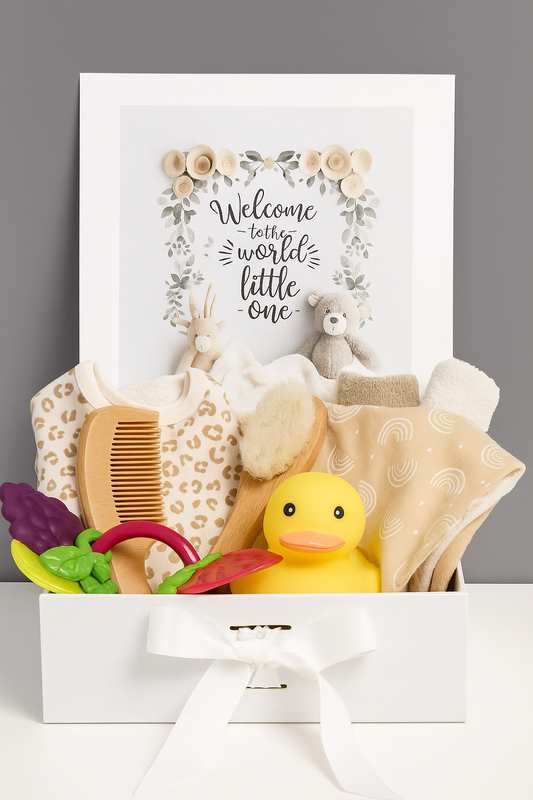 Welcome to the World Baby Girl- Gift Box - Aussie Summer Designs