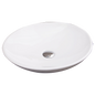Bathroom Ceramic Oval Above Countertop Basin for Vanity