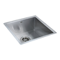 440x440mm Handmade Stainless Steel Undermount / Topmount Kitchen Laundry Sink with Waste